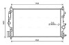 Радіатор системи охолодження двигуна AVA QUALITY COOLING OL2683 (фото 1)