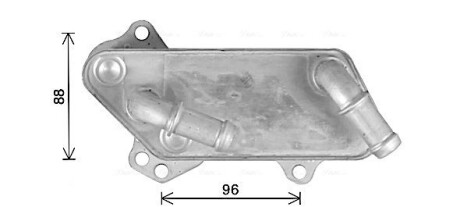 AVA OPEL Оливний радіатор (без корпуса) VECTRA C 2.0 03-, SIGNUM 2.0 03-, SAAB, CADILLAC AVA QUALITY COOLING OL3711