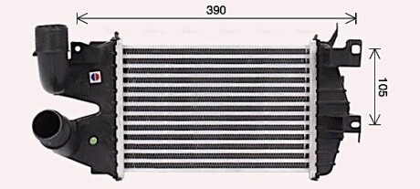 AVA OPEL Інтеркулер ASTRA H 1.7 07- AVA QUALITY COOLING OL4691