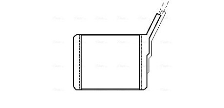 AVA ISUZU Радіатор опалення TROOPER II 2.6 91-, 3.0 00-, OPEL CAMPO 2.3-3.1 91- AVA QUALITY COOLING OL6182