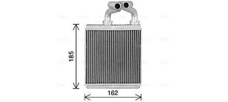 AVA OPEL Радіатор опалення AGILA (B) 1.0, 1.2, 1.3 08-, SUZUKI AVA QUALITY COOLING OL6718