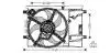 AVA OPEL Вентилятор радіатора (з дифузором) ADAM 12-, CORSA D 09- AVA QUALITY COOLING OL7539 (13263552, 1341133, 1341390) (фото 1)