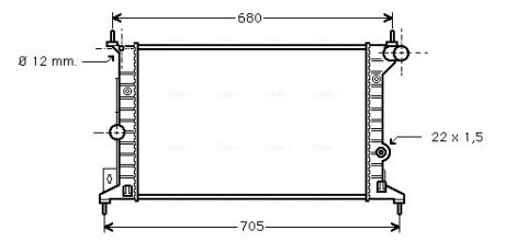 Радiатор AVA QUALITY COOLING OLA 2242