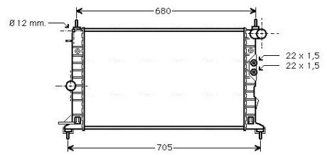 Радiатор AVA QUALITY COOLING OLA 2244