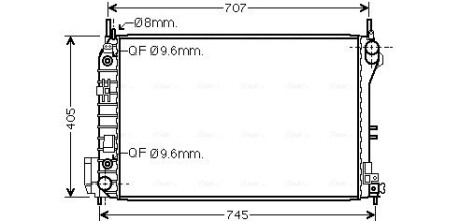 Радиатор AVA QUALITY COOLING OLA 2341