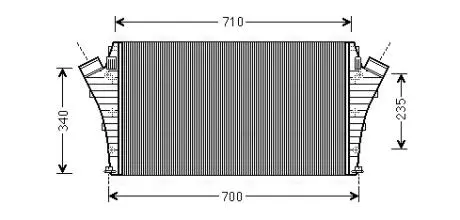 AVA OPEL Інтеркулер Signum, Vectra C 1.9CDTI, Fiat, Cadillac, Saab 9-3 AVA QUALITY COOLING OLA4491