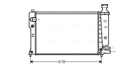 Радiатор AVA QUALITY COOLING PE 2097