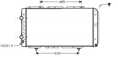 Радiатор AVA QUALITY COOLING PE 2150