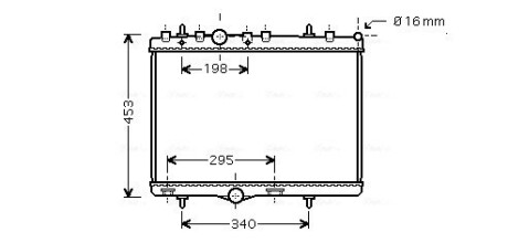 Радиатор AVA QUALITY COOLING PE 2255 (фото 1)