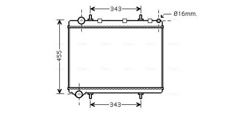 Радiатор AVA QUALITY COOLING PE 2259