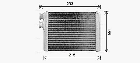 Радиатор отопителя салона Peugeot 308 (14-) AVA QUALITY COOLING PE6429