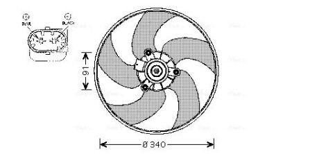 Вентилятор AVA QUALITY COOLING PE 7522