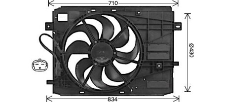 Вентилятор AVA QUALITY COOLING PE7561