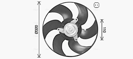 Вентилятор AVA QUALITY COOLING PE7563
