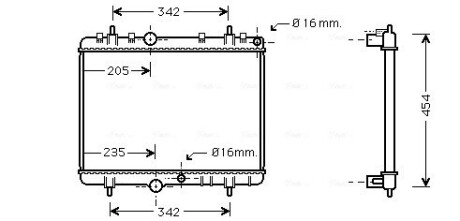 Радiатор AVA QUALITY COOLING PEA 2249