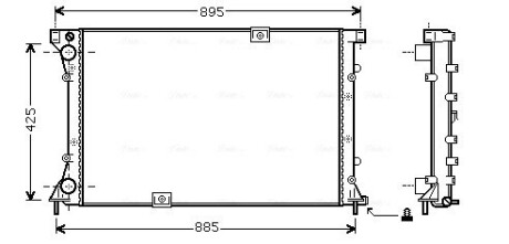 Радiатор AVA QUALITY COOLING RT 2313