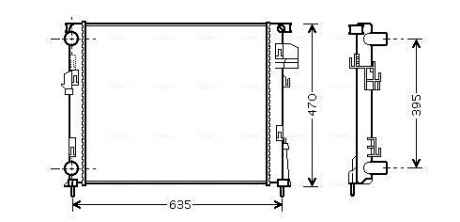 Радиатор AVA QUALITY COOLING RT 2327 (фото 1)