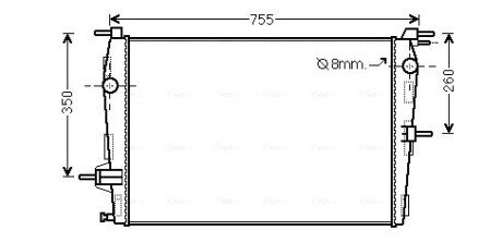 Радиатор AVA QUALITY COOLING RT 2458