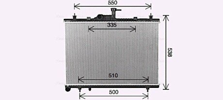 AVA RENAULT Радіатор сист. охолодження KOLEOS I 2.0 08- AVA QUALITY COOLING RT2650