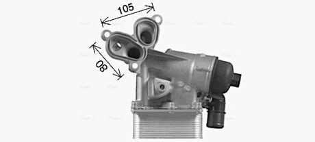 Радіатор масляний Nissan/Opel/Renault в зборі (AVA) AVA QUALITY COOLING RT3631H