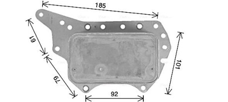 Радіатор масляний AVA QUALITY COOLING RT3657