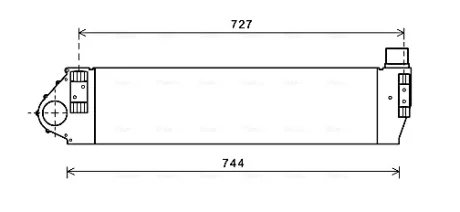 AVA RENAULT Інтеркулер Megane II, Scenic II 1.9dCi 05- AVA QUALITY COOLING RT4482