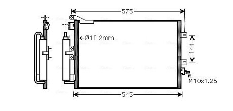 Радіатор кондиціонера AVA QUALITY COOLING RT5417D