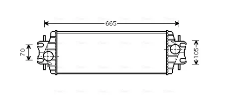 AVA RENAULT Інтеркулер Trafic II, Opel Vivaro, Nissan Primastar 1.9dCi 01- AVA QUALITY COOLING RTA4328
