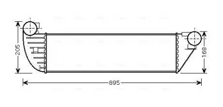 Інтеркулер ESPACE4/LAGUNA2 TD 05- (AVA) AVA QUALITY COOLING RTA4397