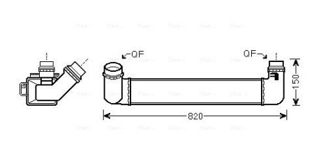 AVA RENAULT Інтеркулер Fluence 1.5dCi/2.0 16V 10- AVA QUALITY COOLING RTA4461