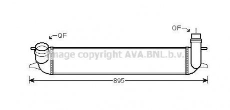 RENAULT Інтеркулер Laguna III 1.5/2.0dCi 07- AVA QUALITY COOLING RTA4462 (фото 1)