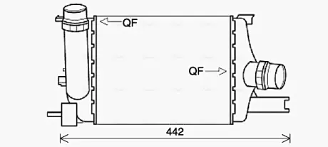 AVA RENAULT Інтеркулер Captur, Clio IV 1.5dCi 12-, Duster 1.2TCe 13- AVA QUALITY COOLING RTA4602