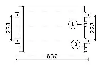 Радиатор кондиционера DACIA;RENAULT;ВАЗ (AVA) AVA QUALITY COOLING RTA5467D
