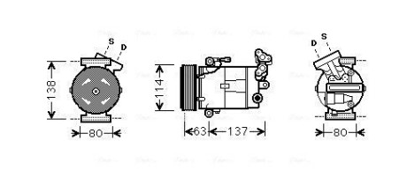 Компресор AVA QUALITY COOLING RTAK437