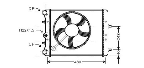 Радiатор AVA QUALITY COOLING SAA 2013