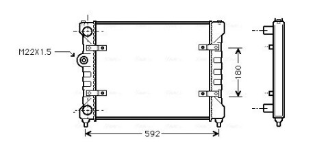 Радиатор AVA QUALITY COOLING ST 2023