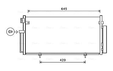 AVA SUBARU Радіатор кондиціонера (конденсатор) з осушувачем Impreza 00- AVA QUALITY COOLING SUA5078D