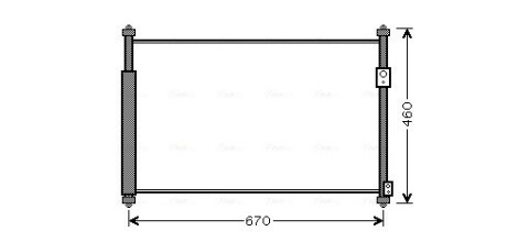 Радиатор кондиционера gr vitara 16i/19i/19d 05- AVA QUALITY COOLING SZ5108D