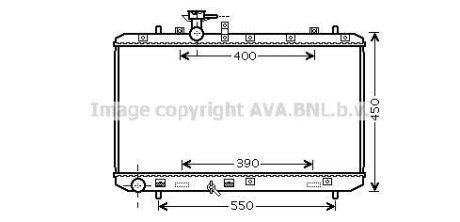Радиатор охлаждения двигателя Suzuki SX4 (06-) 1,6i MT AVA AVA QUALITY COOLING SZA2084 (фото 1)