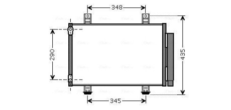 AVA SUZUKI Радіатор кондиціонера (конденсатор) Swift III, IV 05- AVA QUALITY COOLING SZA5087D