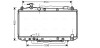 Радиатор охлаждения двигателя rav4 20i at +-ac 00 (ava) AVA QUALITY COOLING TO2301 (фото 1)