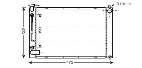 Радiатор AVA QUALITY COOLING TO 2343