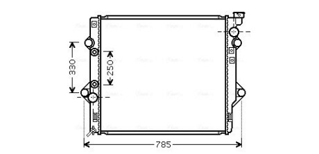 Радiатор AVA QUALITY COOLING TO 2367