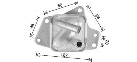 AVA LEXUS Оливний радіатор (без корпуса) NX 200t 14-, NX 300 17-, RX 200t 15-, RX 300 17- AVA QUALITY COOLING TO3769