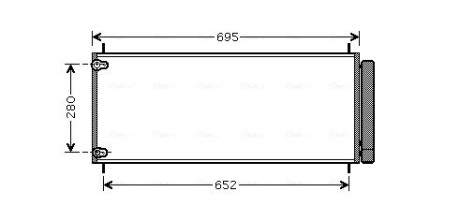 AVA TOYOTA Радіатор кондиціонера Auris, Corolla 06- AVA QUALITY COOLING TO5406D (фото 1)