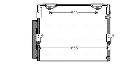 Радіатор кондиціонера AVA QUALITY COOLING TO5560D