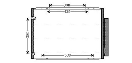 Радиатор кондиционера lexus rx ii (03-) 350 (ava) AVA QUALITY COOLING TO5573D