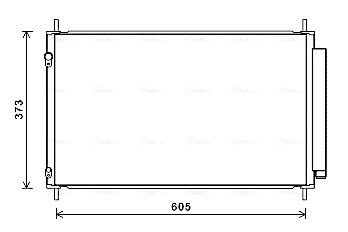 AVA TOYOTA Радіатор кондиціонера (конденсатор) YARIS 1.5 Hybrid 12- AVA QUALITY COOLING TO5708D