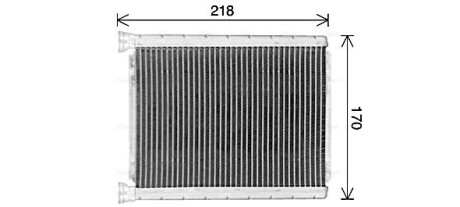 Теплообмінник, Система опалення салону AVA QUALITY COOLING TO6782