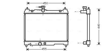 Радiатор AVA QUALITY COOLING TOA 2251